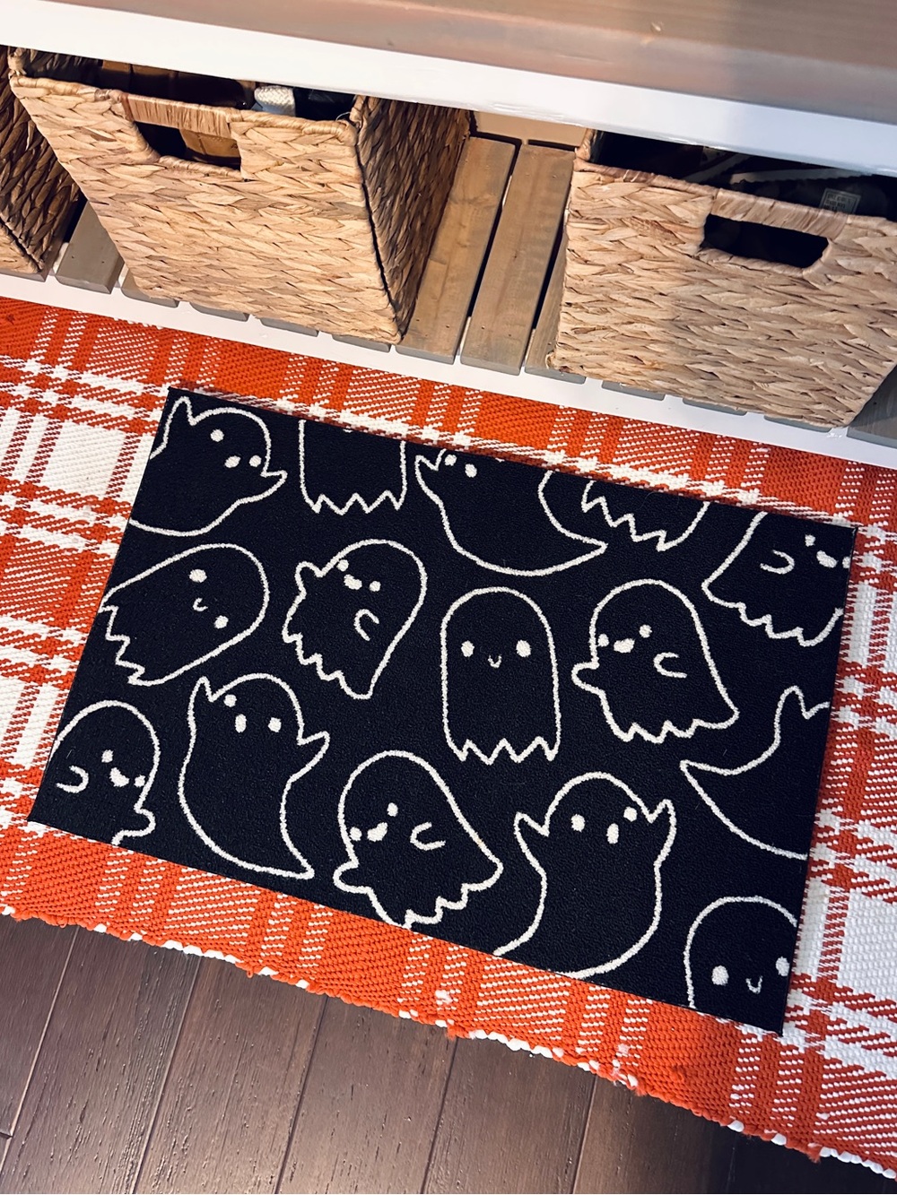 Celebrate Together Kohls Halloween Ghost Entryway Rug Doormat